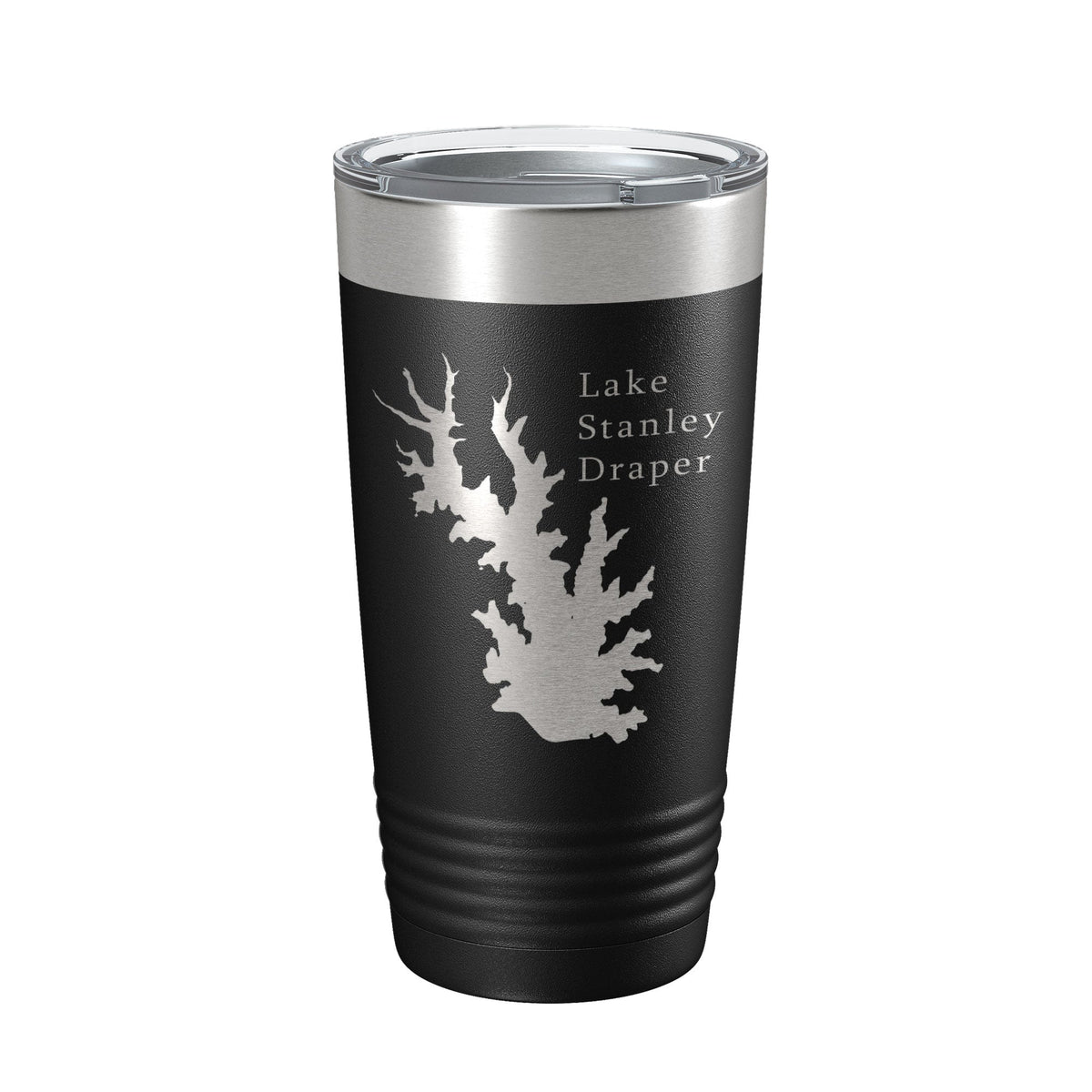Lake Stanley Draper Map Tumbler Travel Mug Insulated Laser Engraved Coffee Cup Oklahoma 20 oz