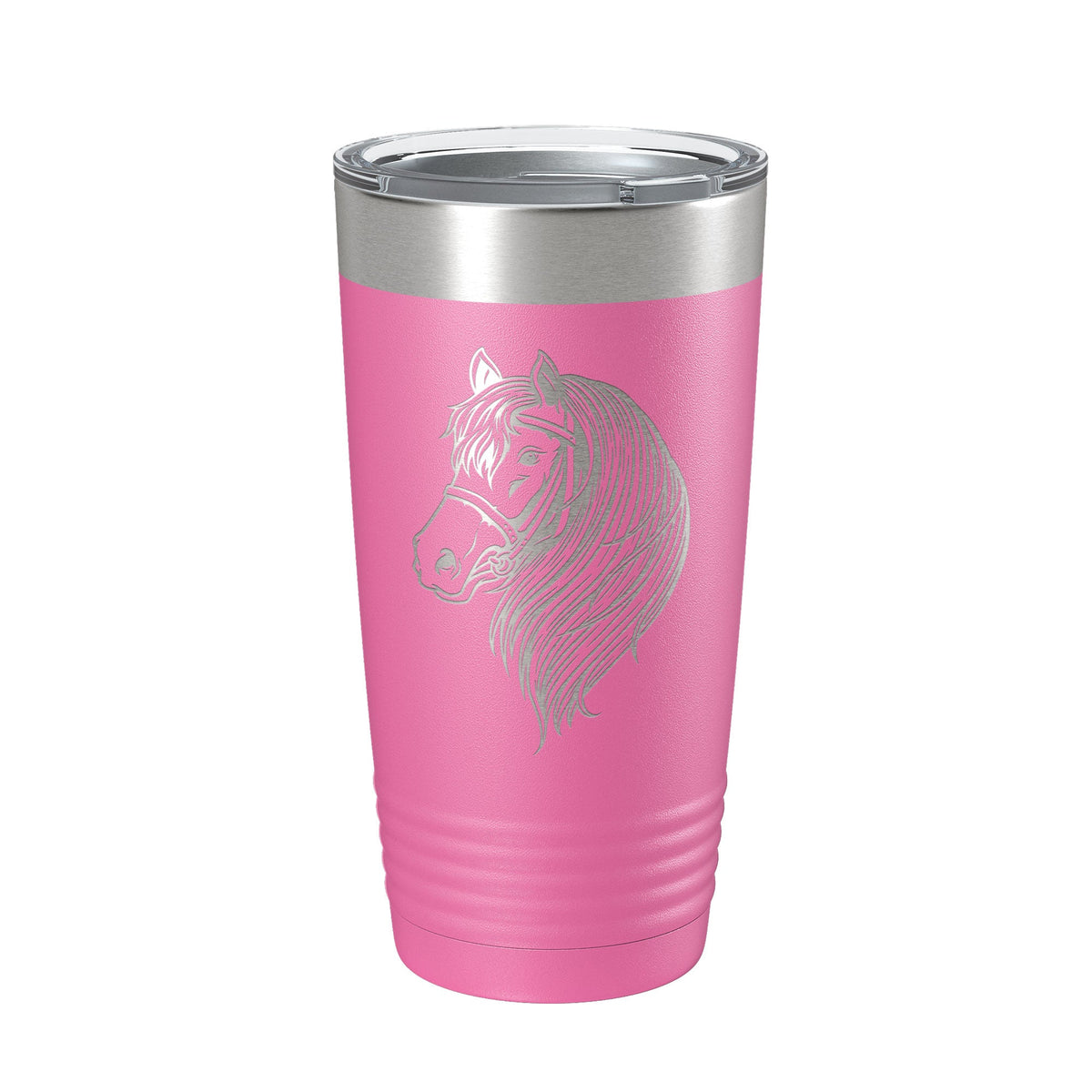 Horse Face Tumbler Horseback Rider Travel Mug Equestrian Gift Insulated Laser Engraved Coffee Cup Horse Lover Farmer 20 oz