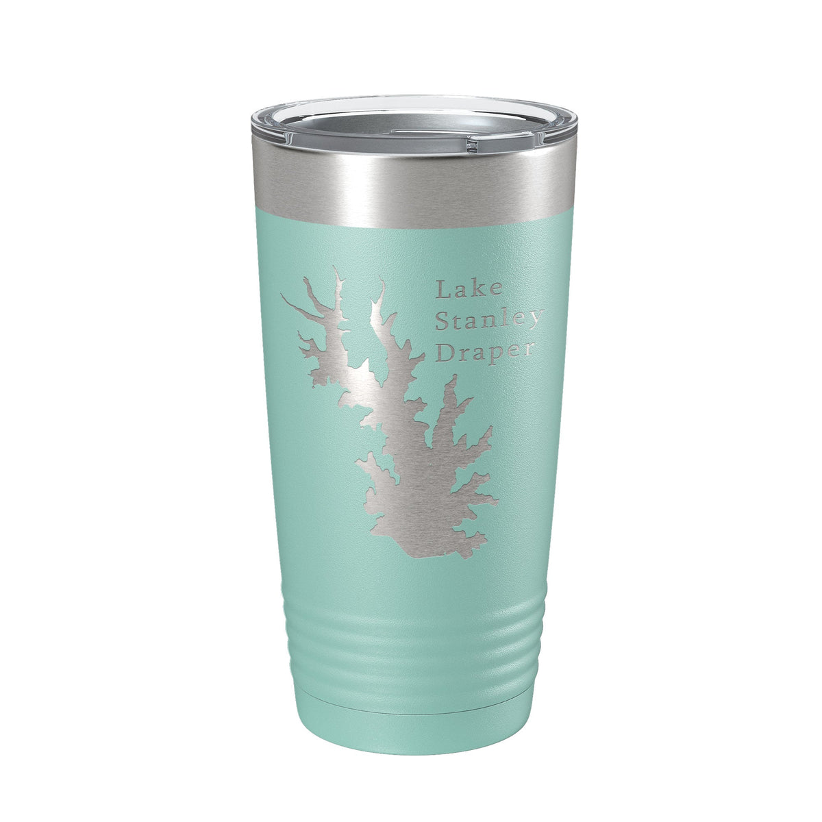 Lake Stanley Draper Map Tumbler Travel Mug Insulated Laser Engraved Coffee Cup Oklahoma 20 oz