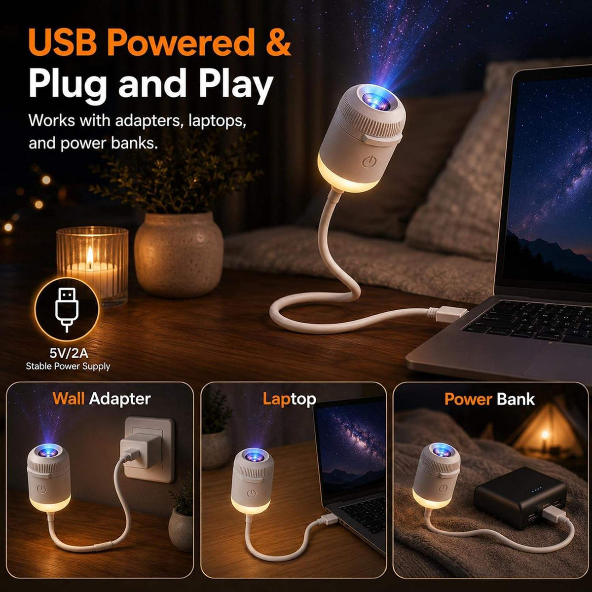 Best Seller Christmas New Smart Romantic 3D Starry Ocean Projection Night Lamp Led Cosmic Starry Sky Projector Lamp for Home Use