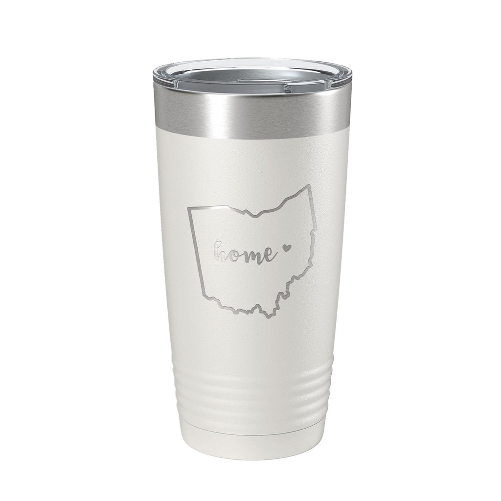 Ohio Tumbler Home State Travel Mug Insulated Laser Engraved Map Coffee Cup 20 oz