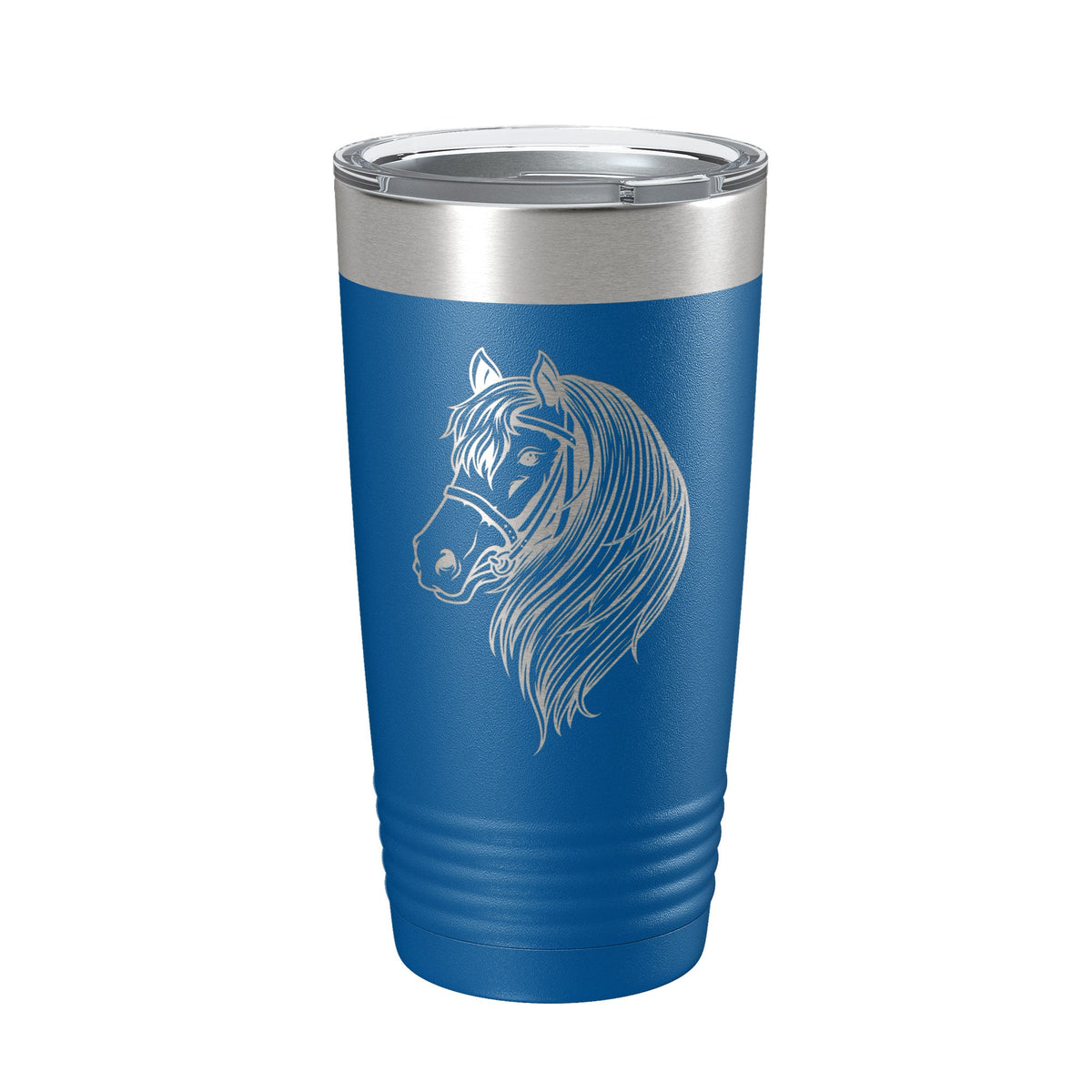 Horse Face Tumbler Horseback Rider Travel Mug Equestrian Gift Insulated Laser Engraved Coffee Cup Horse Lover Farmer 20 oz