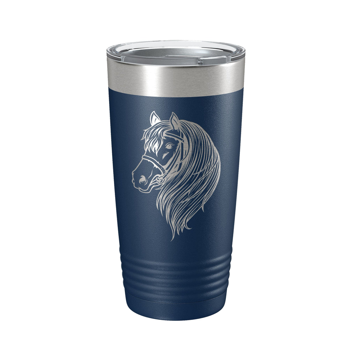 Horse Face Tumbler Horseback Rider Travel Mug Equestrian Gift Insulated Laser Engraved Coffee Cup Horse Lover Farmer 20 oz